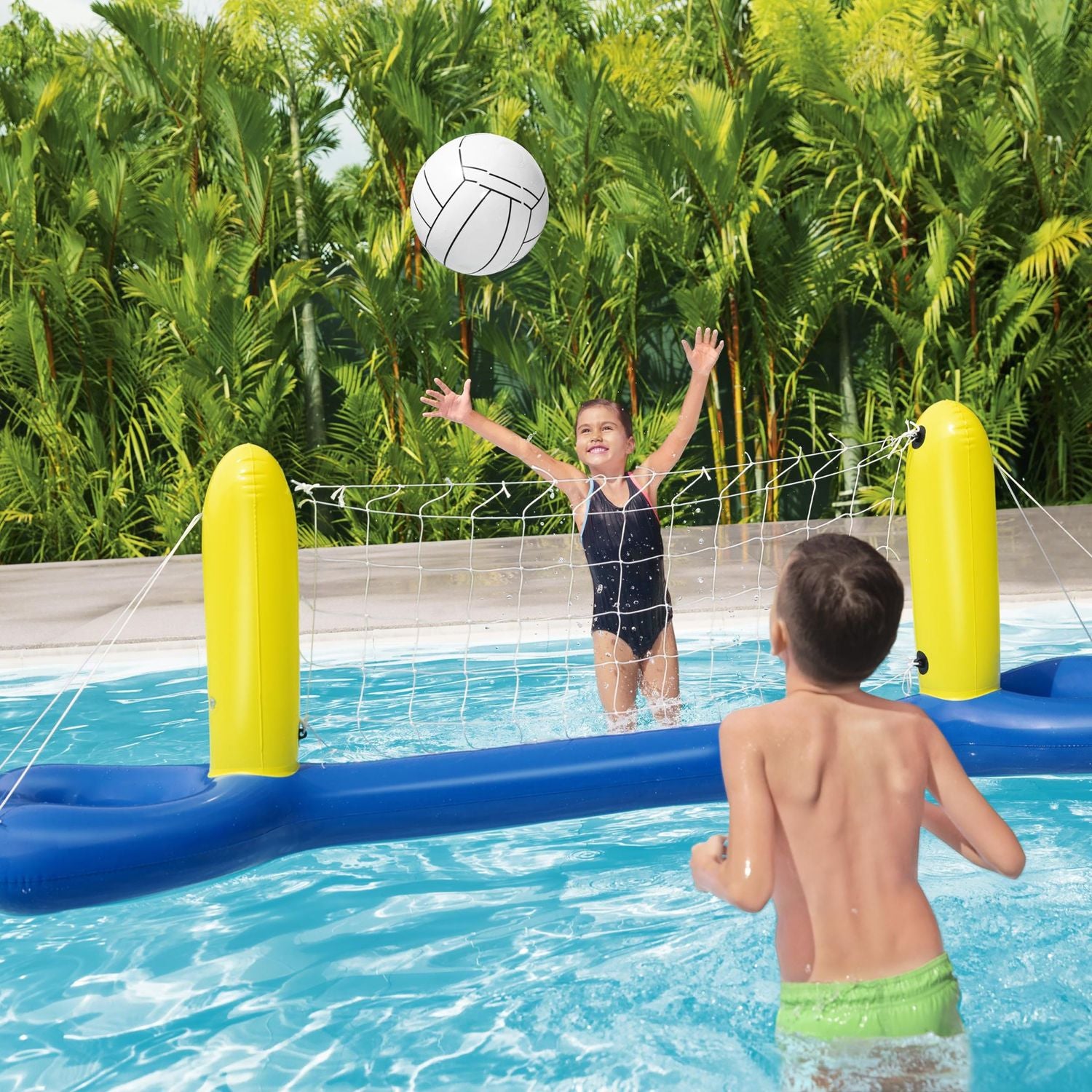 BESTWAY - Set gonfiabile da pallavolo con palla 244x64 cm